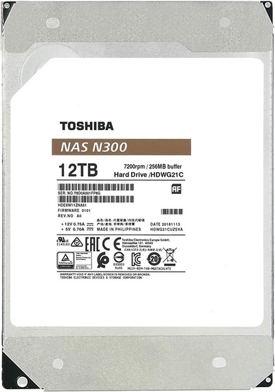 12tb Toshıba N300 7200rpm Sata 256mb Hdwg51cuzsva