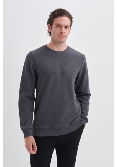 Cazador 5620 Erkek Selanik Sweatshirt Antrasit