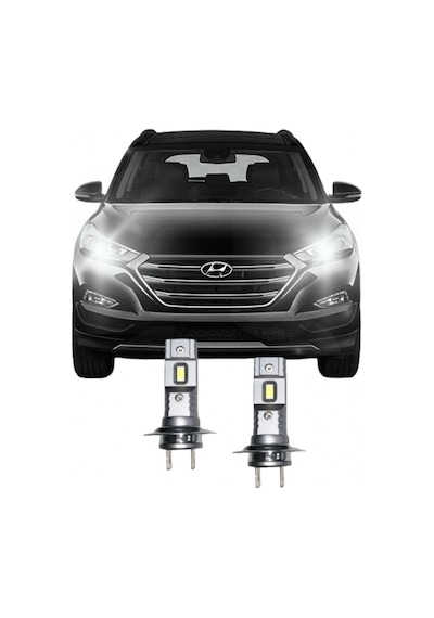 Hyundaı Tucson 2015-2018 Led Kısa Far Ampulü H7 Mini Led 2'li Set