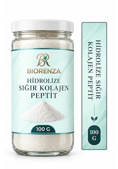 Hidrolize Sığır Kolajen Peptit Tozu 100 G İçecek Ve Smoothie Tarifleri İçin