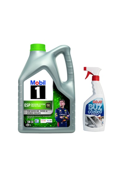 Mobil 1 Esp 5W-30 Motor Yağı 5 L + Gojo Buz Çözücü 750 ML