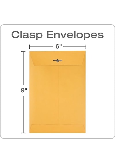 37855 Zarf, 15,2 X 22,9 Cm, 100 Adet