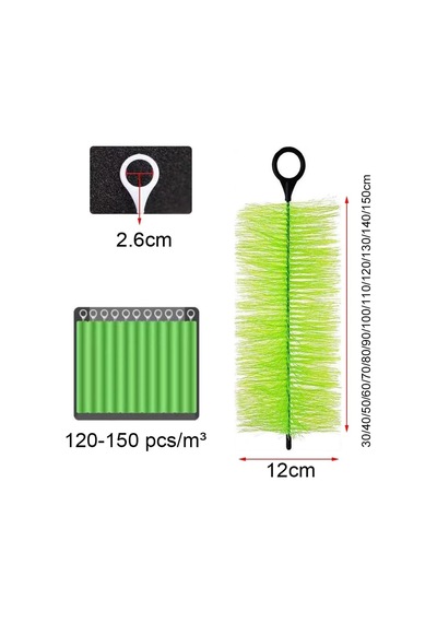 Tr 50'li Paket Havuz Filtresi Fırçaları Ekstra Uzun 30 Cm İla 1,5 M , Paslanmaz Çelik Tel, Havuz Suyu Filtrelem