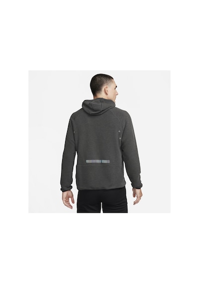 Nike Dri-fit Running Division Midlayer Pullover Hoodie Erkek Sweatshirt Koyu Gri