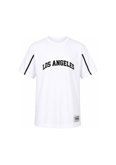 Trender Los Angeles Biyeli Kısa Kol O Yaka Beyaz Erkek Çocuk T-shirt 26ydt1000061