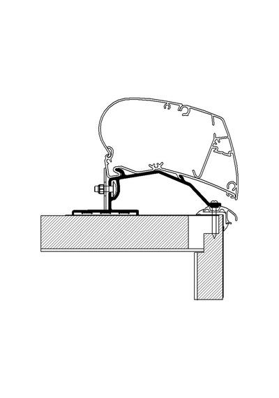 Thule Omnistor 9200, 6300, 6200 Serisi Tavan Montaj Braketi