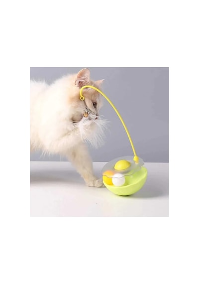 2 Adet Zilli Kedi Otlu Hacıyatmaz Oyuncağı - Tüylü Top