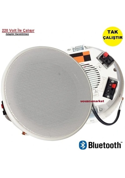 Alçıpan Tavan Hoparlör Bluetooth Özellikli 220 Volt İle Çalışır