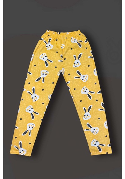 Genel Pamuklu İnterlok Kadın Pijama Takımı Sarı