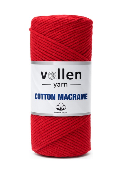 200gr,premıum Koton Pamuk Makrome Ipi,2mm Pamuk Zincir Makrome,supla,çanta Ipi,kırmızı