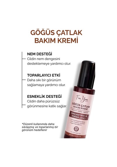 Göğüs Çatlak & Sıkılaştırıcı Bakım Kremi, Toparlayıcı Etkili Çatlak Kremi 100 Ml