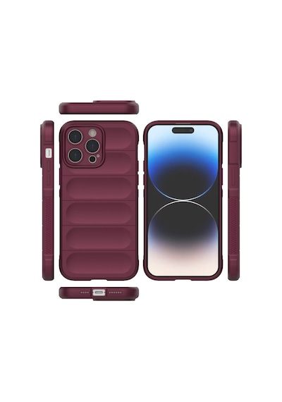 Apple Uyumlu iPhone 14 Pro Kılıf Optimum Lens Çerçeveli Silikon Kapak