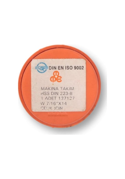 Mte W 7/16 Pafta Normal Vidalı Hss Dın 223/b