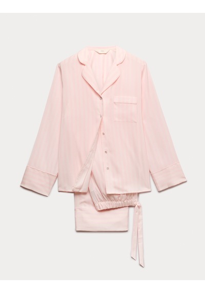 Marks & Spencer Çizgili Pijama Takımı Pembe Mix