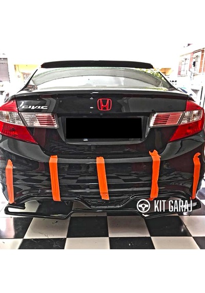 Honda Civic Parlak Siyah Difüzör Plastik Boyalı