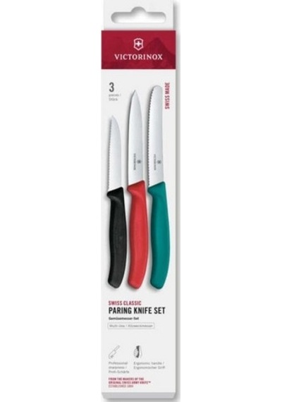 Victorinox 6.7116.34c1 Swiss Classic 3lü Bıçak Set, Renkli Renkli