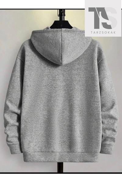 Startmore Oversize Unisex Gri İskelet Baskılı Gri