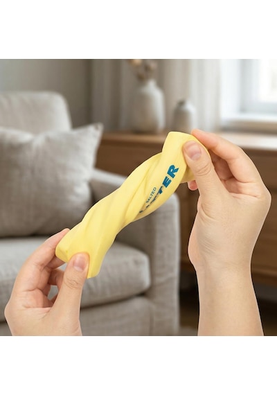 Butter Squishy Stres Oyuncağı Yavaş Yükselen Sıkma Duyusal Anti Stres Oyuncak Tereyağı 14,5 Cm Sarı