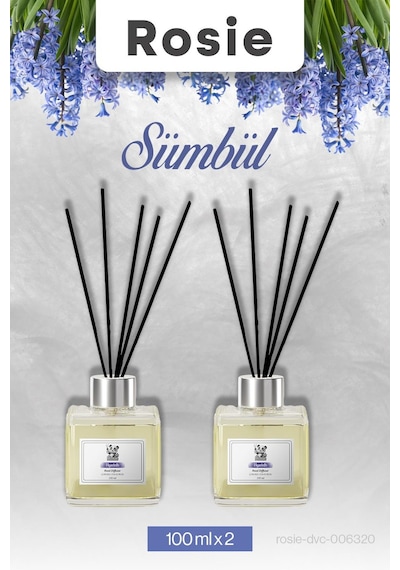 2 Adet Sümbül Rosie Çubuklu Oda Kokusu 100 Ml Fresh