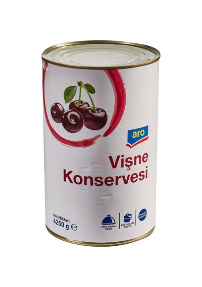 Aro Vişne Konservesi 4,25 Kg - Tekli Tarı