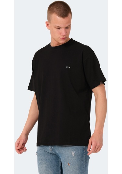 Slazenger KULANA Oversize Erkek Oversıze Siyah Tişört