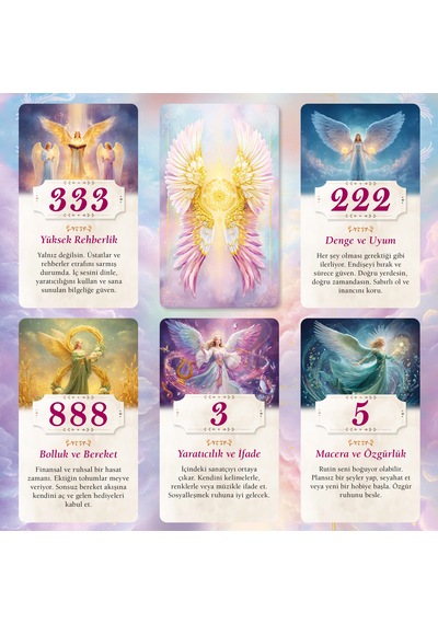 Melek Sayıları / 70 Kart Numeroloji Tarot Kehanet Destesi