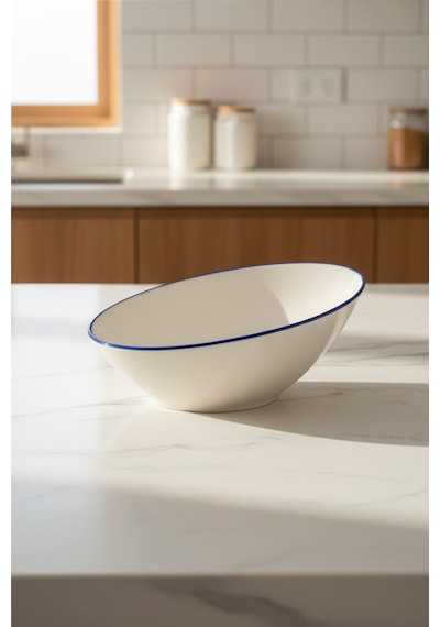 Truva Salata Kasesi 18cm Rim Lacivert Rinart Krem
