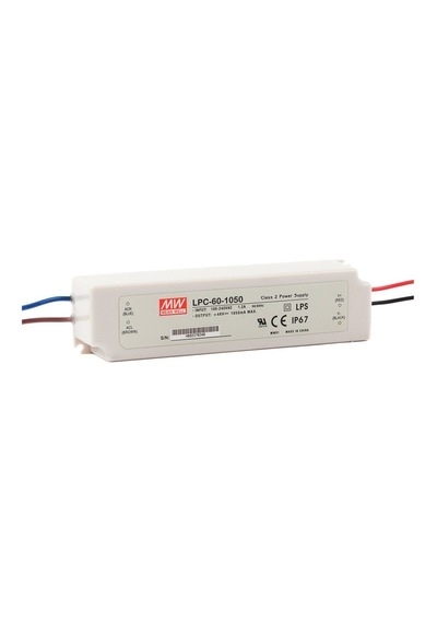 LPC-60-1050  9~48Vdc 1050mA IP67  MEANWELL GÜÇ KAYNAĞI