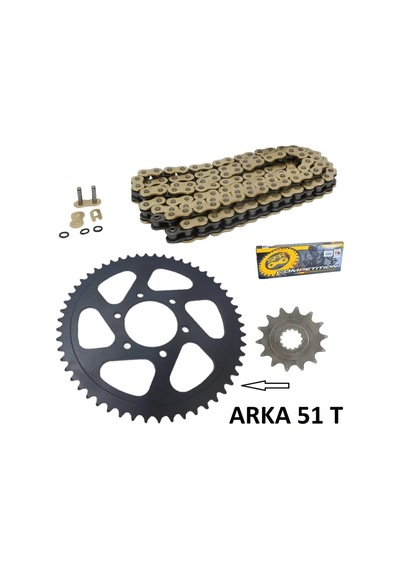 Zincir Dişli Seti Performans Arka Dişli 51 T Sfr Gold Zincir Cf M
