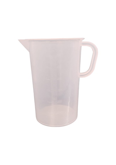 Plastik Kulplu Beher Ölçü Kabı 3000 Ml