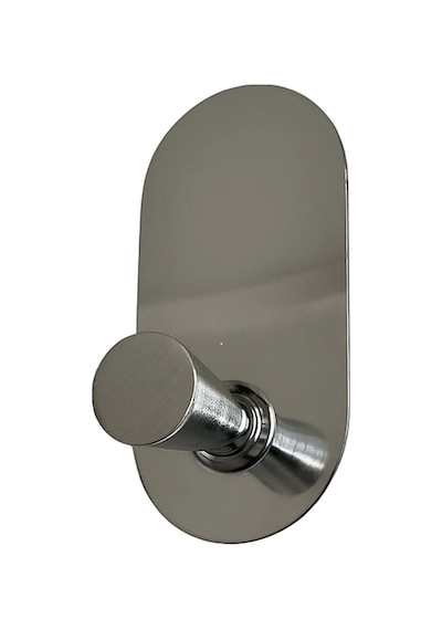 Glare Konik Kendinden Yapışkanlı Askılık Tekli Oval Krom 4 Lü Paket Çok Renkli
