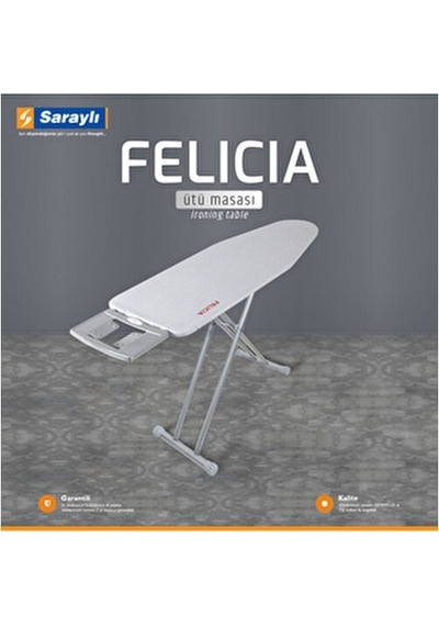 Saraylı Lady Felicia Ütü Masası 1. Kalite 2210 Gri