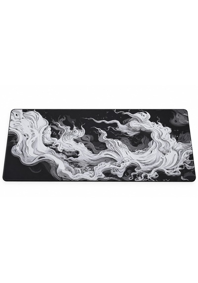 Razador Monochrome Flow 90x40 Cm Xxl Gaming Profesyonel 1. Sınıf Oyuncu Mouse Pad Kaymaz Taban 4 Mm Mousepad