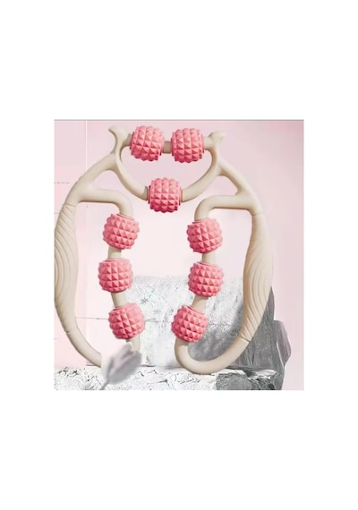 Tineke Kas Gevşetici Sıkılaştırıcı Masaj Aleti 9 Tekerlekli Ayarlanabilir Lenf Drenaj Rulosu Bacak Kol Selülit