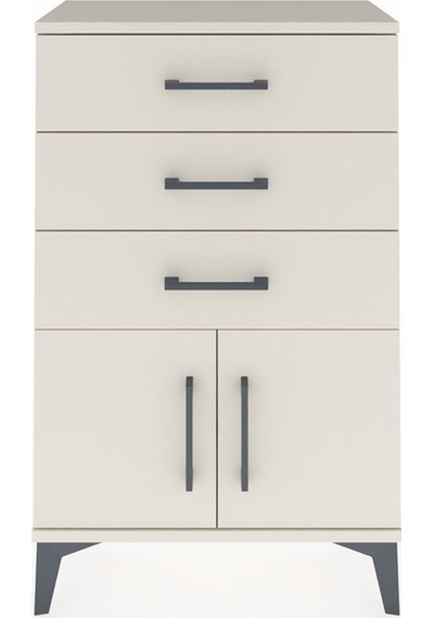 Arges Komodin 3 Çekmeceli 2 Kapaklı 60x30x96 Aytaşı-aytaşı Aytaşı
