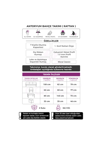 Antoryum Serisi 1. Sınıf Kahverengi Rattan, Cappucino Minder Bahçe Takımı, Balkon Takımı Kahverengi Rattan Cappucino Kumaş Antoryum Serisi 1. Sınıf Kahverengi Rattan, Cappucino Minder Bahçe Takımı, Balkon Takımı Kahverengi Rattan Cappucino Kumaş