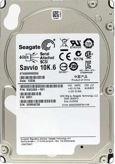 Seagate Savvio St600mm0006 600gb 2.5" 10k 6gb/s 9wg066-001 Enterprise Sas Server Sunucu Disk