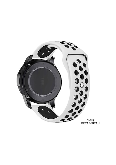Samsung Galaxy Uyumlu Watch 46Mm Sm-R800 Kordon 22 Mm Delikli Spor Kayış