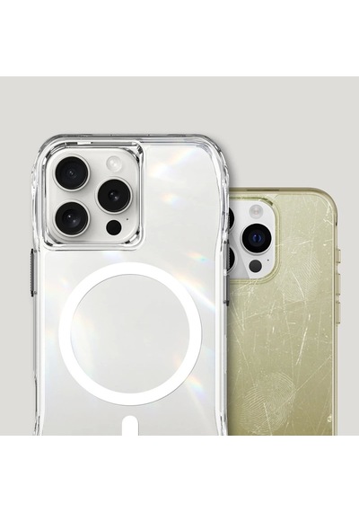 Apple Uyumlu iPhone 16 Pro Max Kılıf Magsafe Şarj Özellikli Airbagli Şeffaf Redclick İncek Kapak
