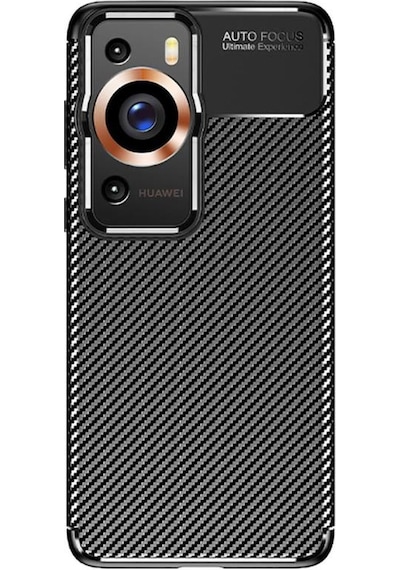 Huawei P60 Pro Kılıf Karbon Silikon Case Kapak