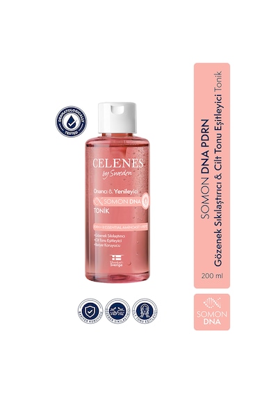Celenes By Sweden Somon Dna Pdrn Gözenek Sıkılaştırıcı & Cilt Tonu Eşitleyici Tonik, 200 Ml
