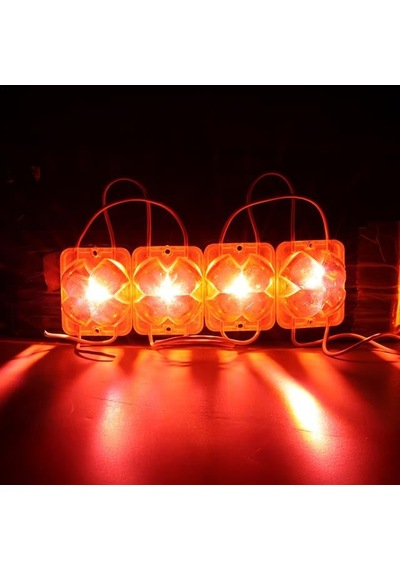Powermaster Pm-14720 12 Volt 2 Watt Kırmızı Sabit 4333-3030 Modül Led 43x33x28mm