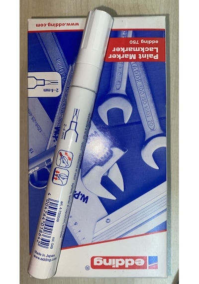 Edding 750 Paınt Marker Kalem Beyaz Beyaz