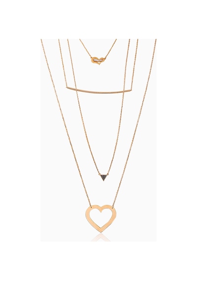 Kuyumcudukkani Karışık Parçalı Kolye-37261-r Rose Gold