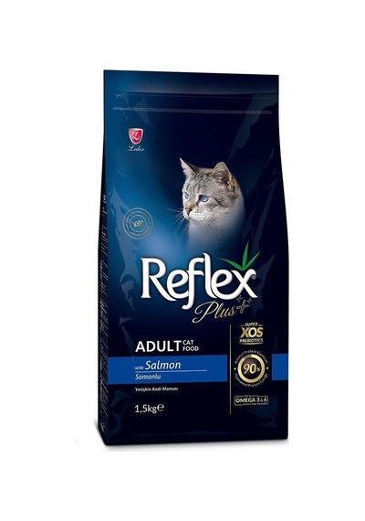 Reflex Plus Somonlu ve Pirinçli Yetişkin Kedi Maması 1500 G