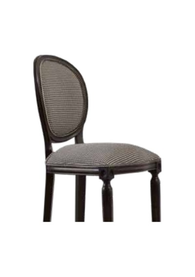 Bengimobilya Sandalye Zus273 Oval Model Ahşap Kayın Iskelet Desenli Şönil Kuma