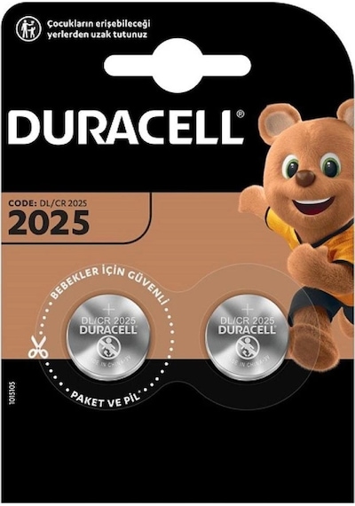 Duracell Cr2025 3v Lityum Pil 2'li Paket