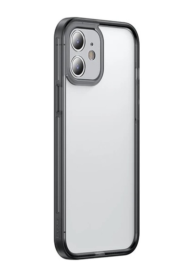Baseus iPhone Uyumlu 12 Mini Kamera Lens Koruyuculu Frame Kılıf- 5775 Siyah