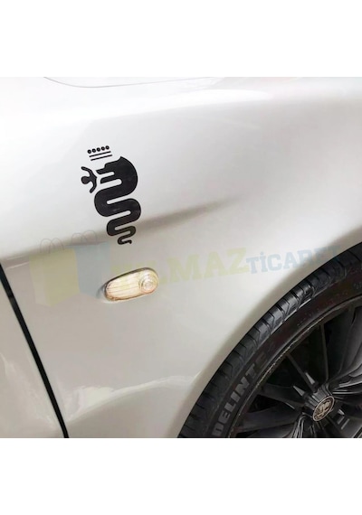 Alfa Romeo Logo Amblem Arma Oto Sticker Etiket Yapıştırma 2 Adet