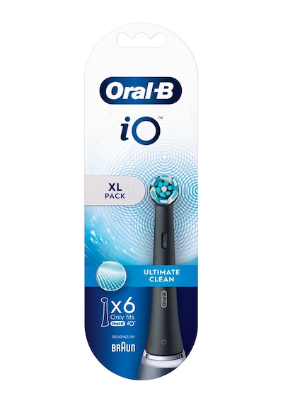 Oral-B İo Ultimate Clean Siyah Diş Fırçası Yedek Başlığı 6'lı